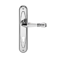 Luce Door Mortise handle on Plate - Tra